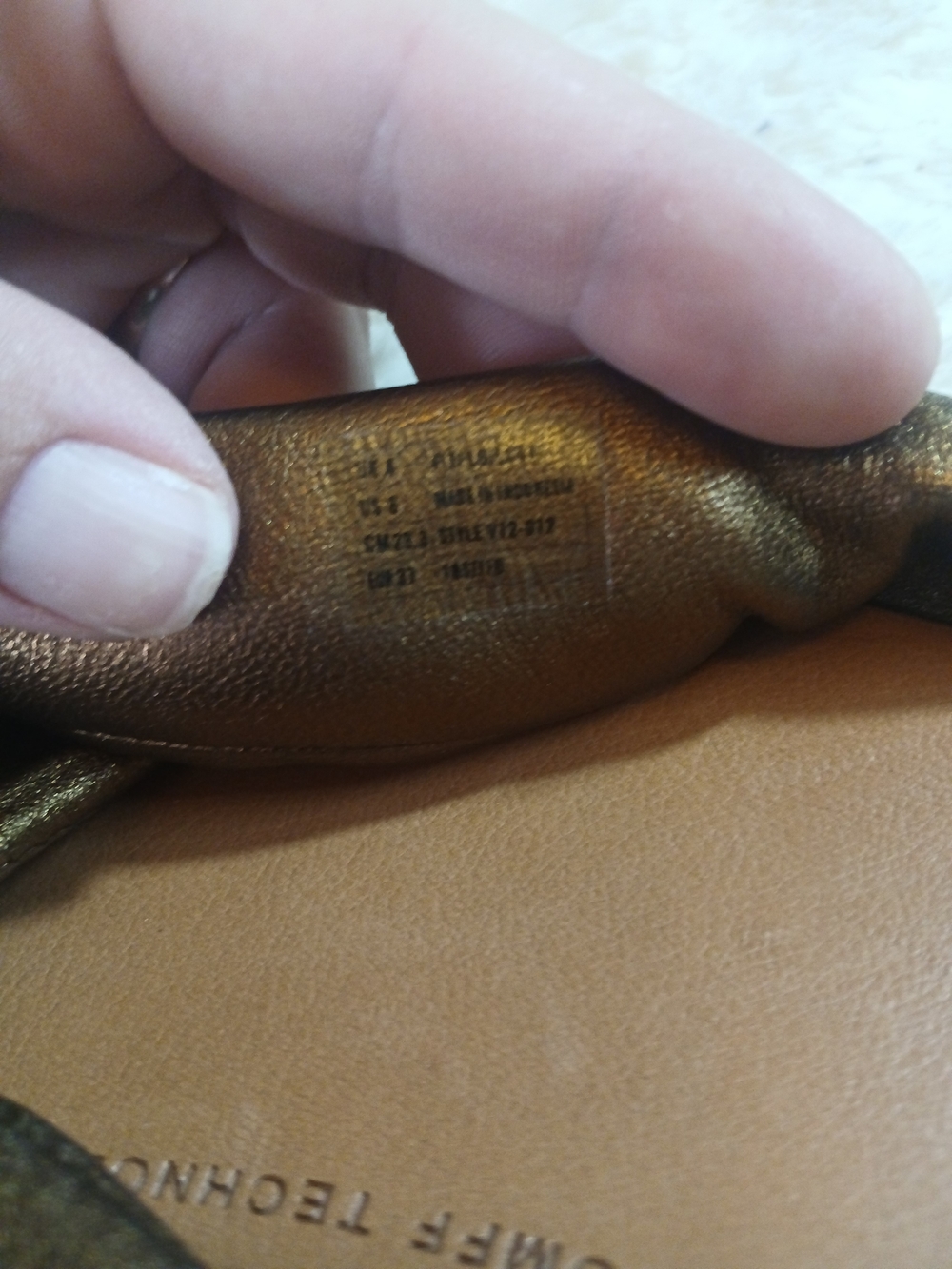 FitFlop Womens Twine Slip On Thong Toe Post Slides Metallic Gold Size 6 - Picture 9 of 11